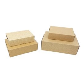 Caixa de Cartão Kraft Pastelaria Branca 17,5x11,5x4,7cm 250g (400 Uds)