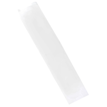 Saco de Papel Branco  9+5x24cm (250 Uds)