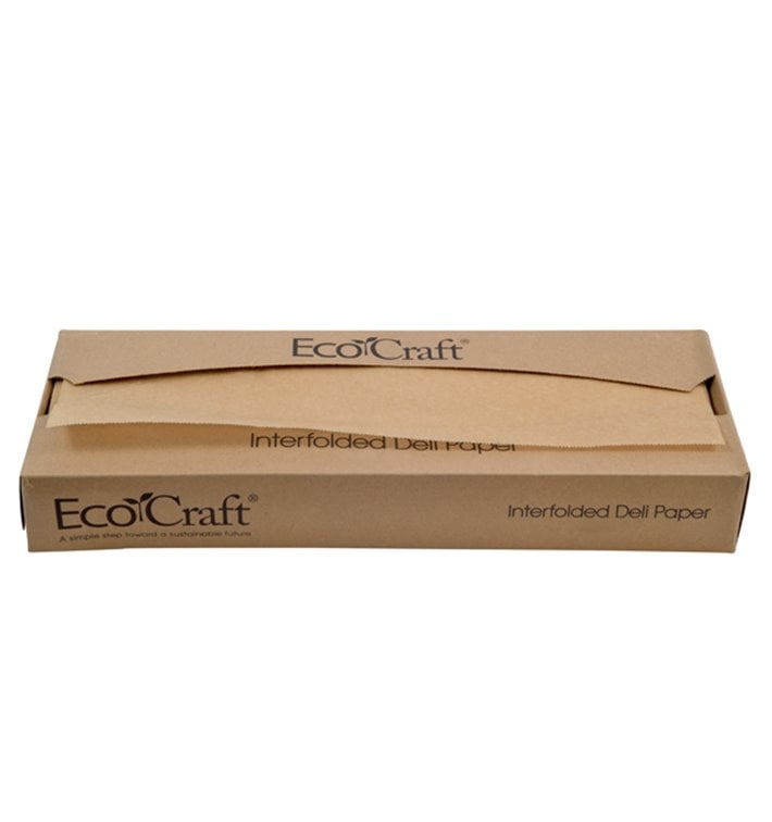 Papel Envolvente Antigordura Kraft em Dispensador 37,5x27cm (500 Uds)