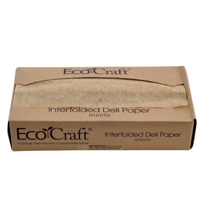 Papel Envolvente Antigordura Kraft em Dispensador 26x27cm (6.000 Uds)