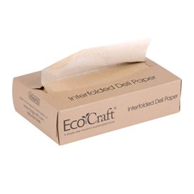 Papel Envolvente Antigordura Kraft em Dispensador 20,6x27cm (500 Uds)