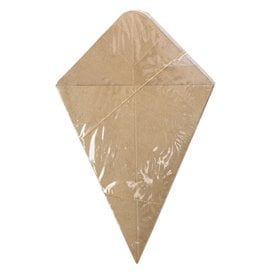 Cone de Papel Kraft 19,5cm 100g (500 Uds)