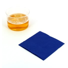 Guardanapos Papel Cocktail Azul 20x20cm (100 Uds)