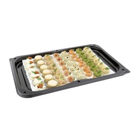 Bandeja Plastico Tapa Preto 46x30cm (25 Uds)