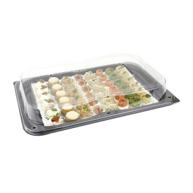 Bandeja Plastico Tapa Preto 46x30cm (25 Uds)