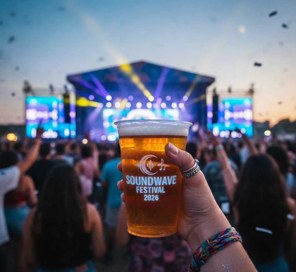 Copos de cerveja personalizados para eventos: experiência e branding